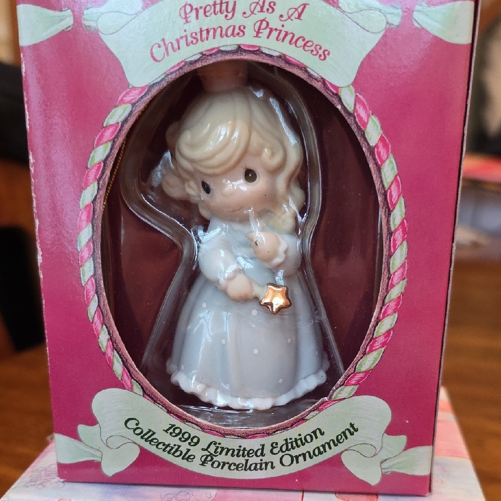 Precious Moments Christmas Princess Porcelain Ornament